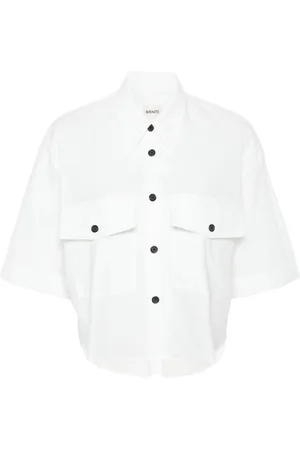 Khaite High-low hem cotton shirt