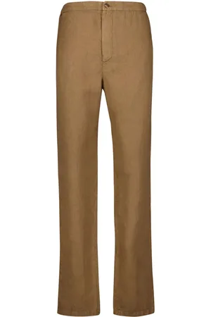 Boglioli Straight-leg linen trousers