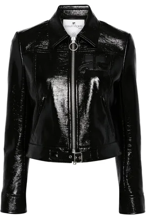 Courrèges Iconic zipped vinyl jacket