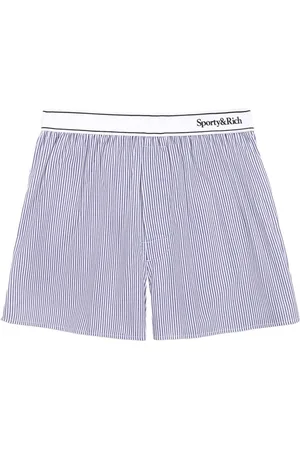 Sporty & Rich Striped mid-rise shorts