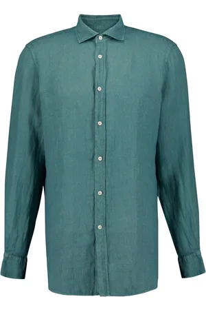 Boglioli Classic-collar linen shirt