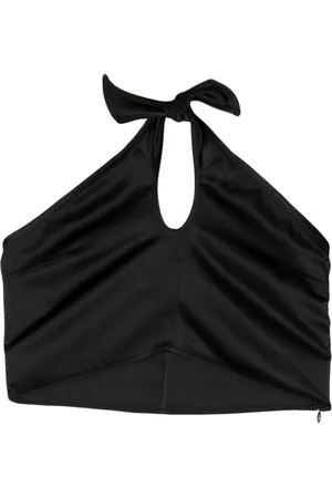 REMAIN Knot satin bandeau top