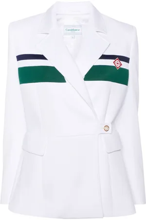 Casablanca Logo-patch double-breasted blazer