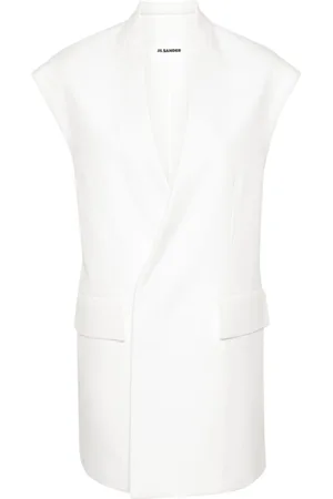 Jil Sander V-neck oversized gilet