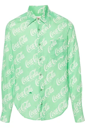ERL X Coca-Cola monogram-print shirt