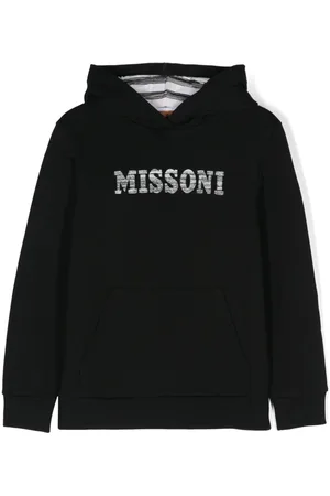 Missoni Logo-embroidered cotton hoodie