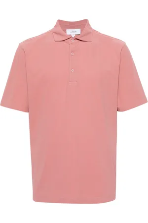 LARDINI Short-sleeve cotton polo shirt