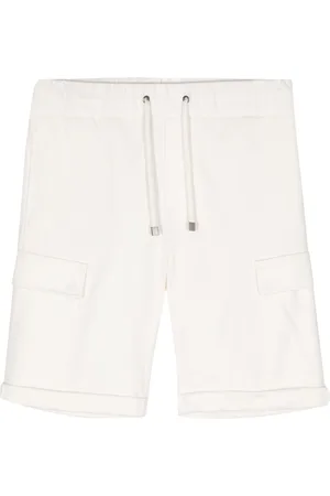 PESERICO SIGN Drawstring-waist cotton shorts
