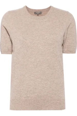 N.PEAL Short-sleeved cashmere top
