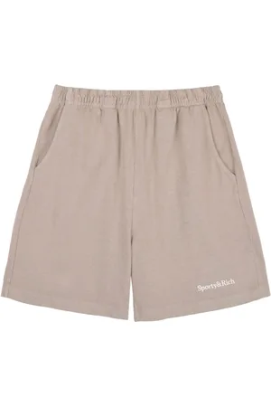 Sporty & Rich Logo-embroidered shorts