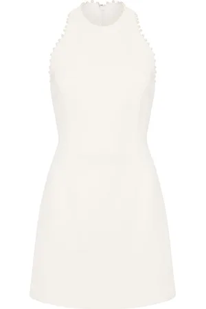 Rebecca Vallance Therese pearl-embellished bow mini dress