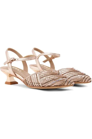Nícoli Crystal-embellished leather sandals