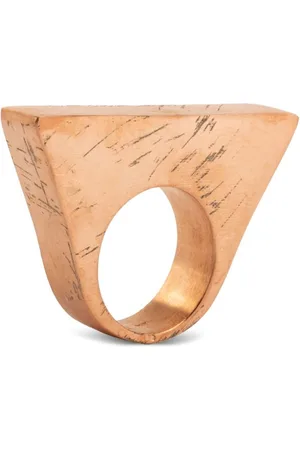PARTS OF FOUR Crescent Bridge gold-plated ring