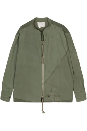 GREG LAUREN Cotton zip-up jacket
