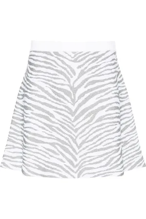 Michael Kors Zebra-pattern knitted skirt