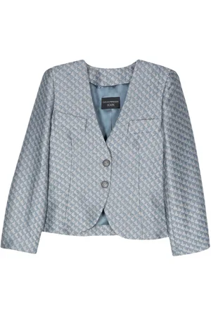 Emporio Armani Patterned-jacquard blazer