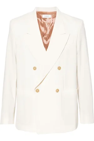 LANEUS Peak-lapels double-breasted blazer