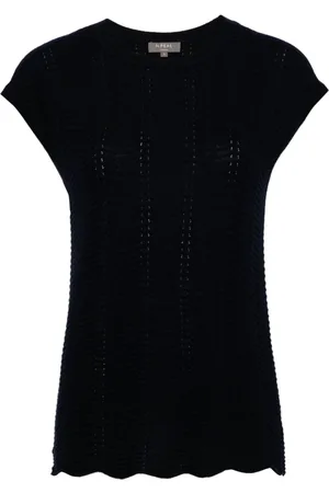 N.PEAL Wave stitch top