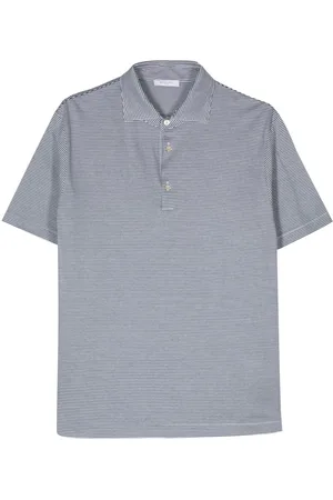 Boglioli Striped cotton polo shirt