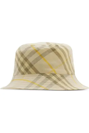Burberry Checked linen bucket hat