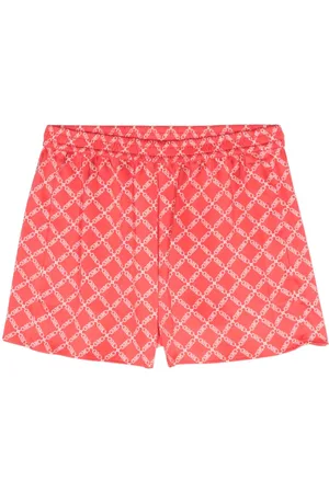 Michael Kors Empire logo-print satin shorts