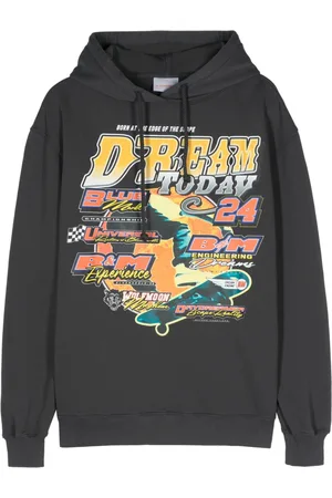 Bluemarble Graphic-print cotton hoodie