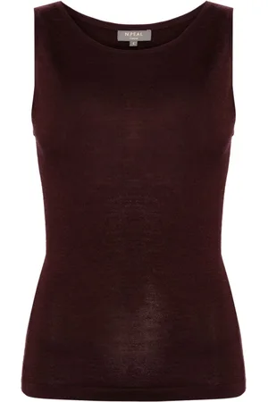 N.PEAL Scoop-neck tank top