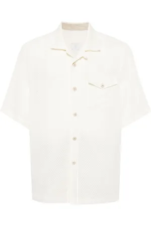 ELEVENTY Short-sleeve pointelle-knit shirt