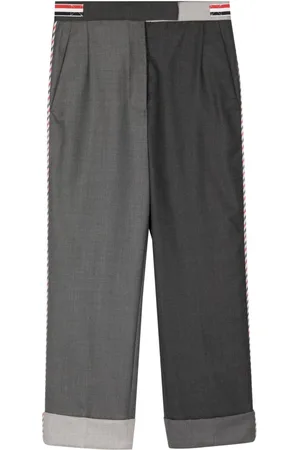 Thom Browne Two-tone straight trousers