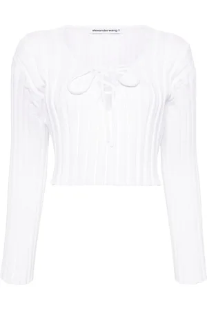 Alexander Wang Cropped ribbed sweater