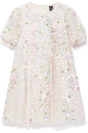 Needle & Thread Floral-embroidered dress