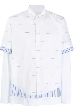 Givenchy Logo-print layered cotton shirt