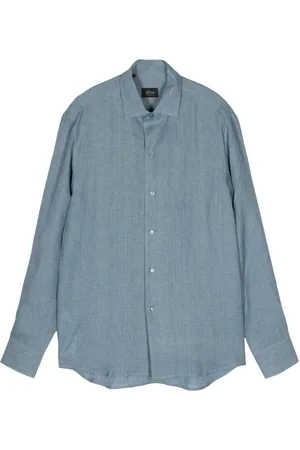 BRIONI Long-sleeve linen shirt