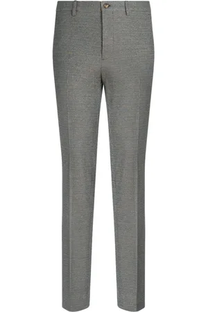 Etro Houndstooth-jacquard chino trousers