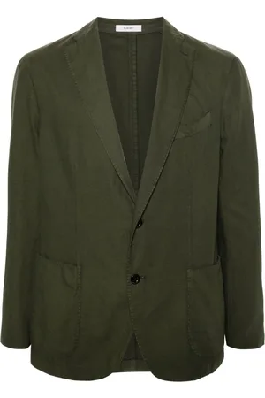 Boglioli Single-breasted cotton blend blazer