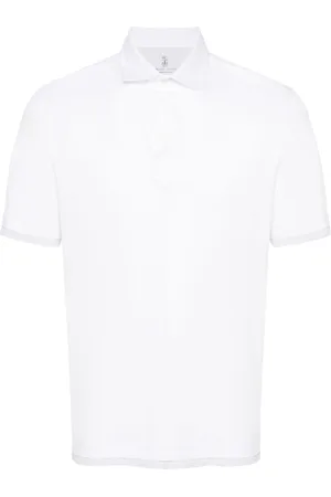 Brunello Cucinelli Contrasting-trim cotton polo shirt