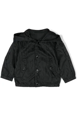 Emporio Armani Logo-jacquard hooded jacket