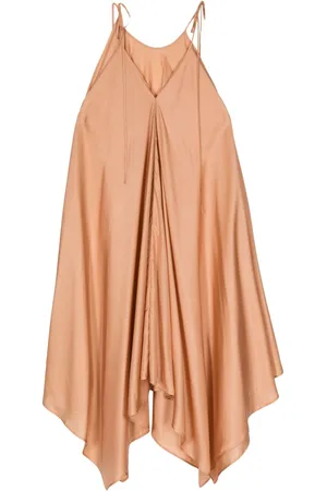 Shanshan Ruan Asymmetric silk dress