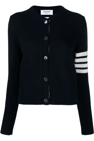 Thom Browne Floral-intarsia cotton jumper
