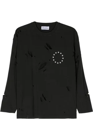 Etudes Spirit Ls Europa distressed T-shirt