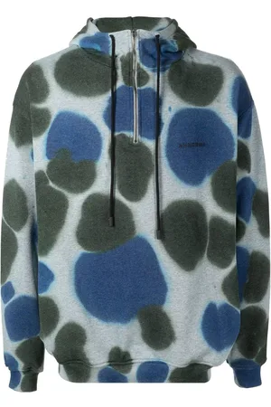 BUSCEMI Tie-dye zip-up hoodie