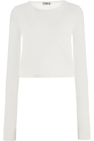 ÉTERNE Round-neck long-sleeved top