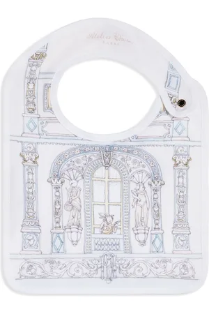 Atelier Choux Illustration-print cotton bib
