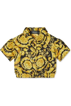 VERSACE Barocco-print silk shirt