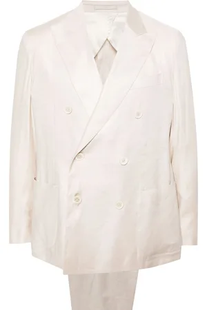 LARDINI Peak-lapels double-breasted suit
