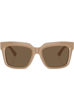 Burberry Monogram-plaque wayfarer sunglasses