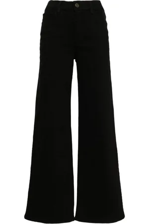 Frame High-rise wide-leg jeans