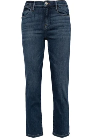Frame Mid-rise cropped jeans