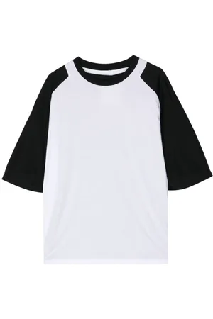Fumito Ganryu Two-tone cotton T-shirt