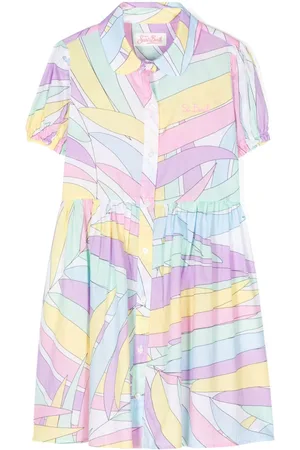 MC2 SAINT BARTH Logo-embroidered colour-block dress